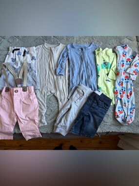 MIXED Lot Of Baby Boys 0/3M Sleepers, Swim, Shorts, Pants